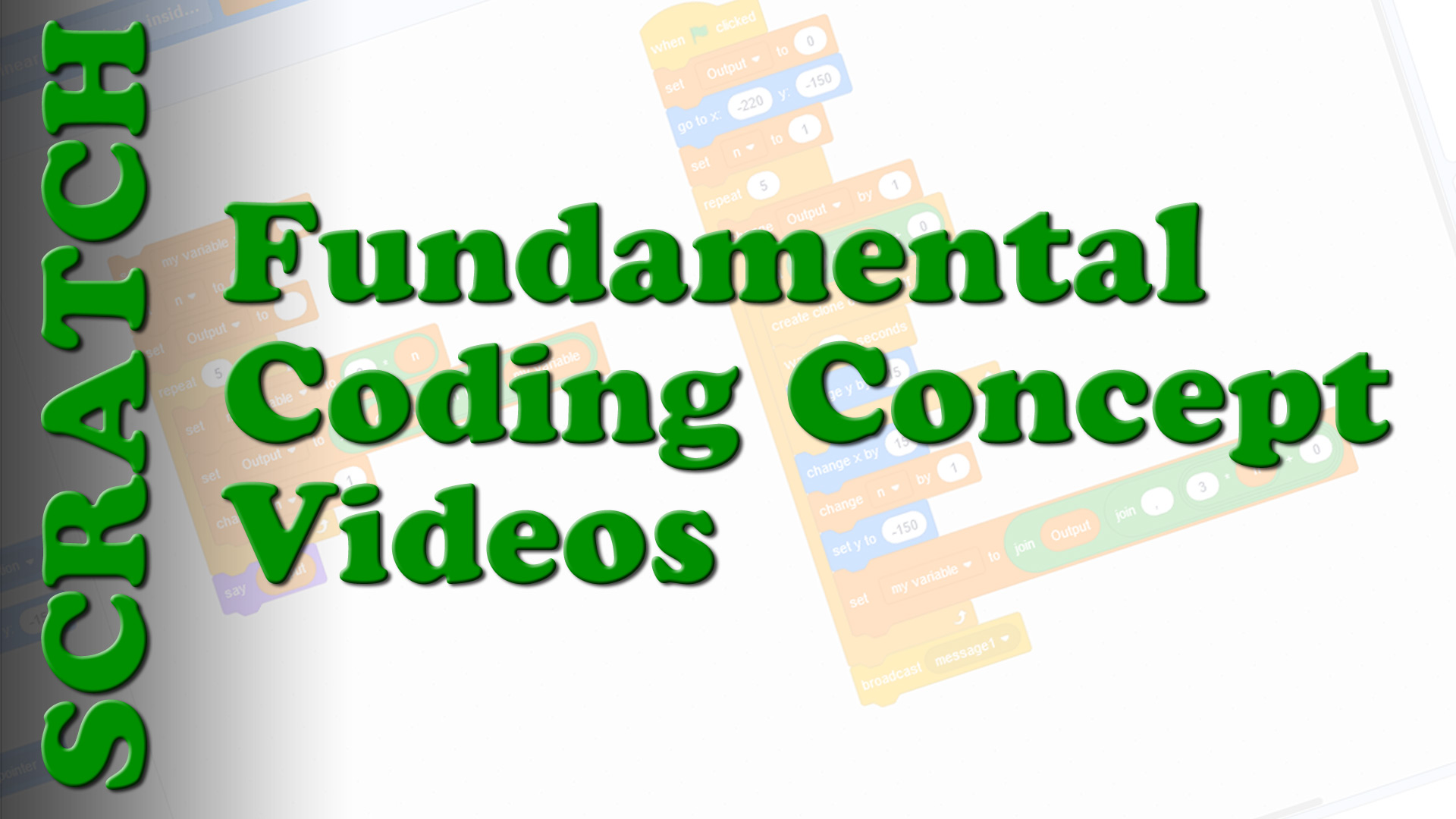 Fundamental Coding Concept Video Series